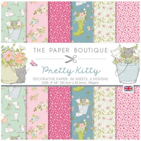 THE PAPER BOUTIQUE PRETTY KITTY BLOC 20.3 CM X 20.3 CM