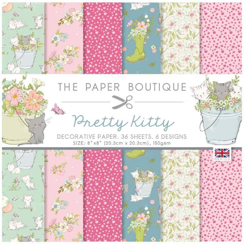 THE PAPER BOUTIQUE PRETTY KITTY BLOC 20.3 CM X 20.3 CM SCRAPCOLORS