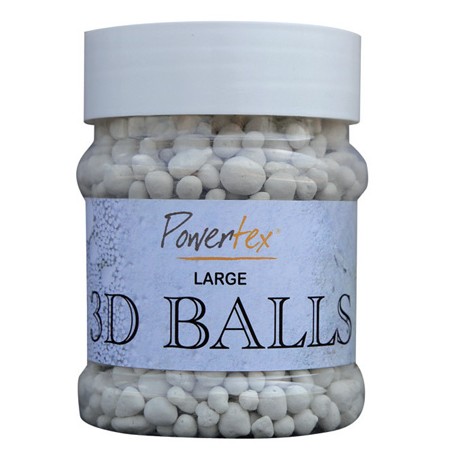 POWERTEX 3D BALLS MIXED MEDIA PERLES TAILLE LARGE