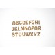 ALPHABET EN BOIS POLICE HOBO LETTRE E