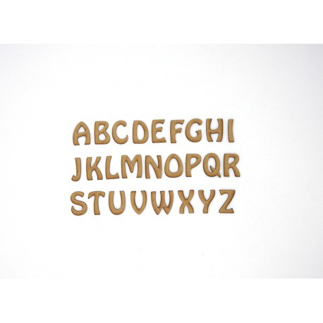 ALPHABET EN BOIS POLICE HOBO LETTRE E