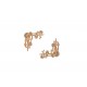 DECORATIONS POUR COINS TUYAUX ENGRENAGES EN BOIS 2 PIECES