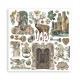 KIT ALBUM PHOTOS A PERSONNALISER FORETS MAGIQUES ET SET PAPIERS STAMPERIA