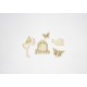 FEE COURBEE PORTE PAPILLONS ESCARGOT EN CARTON 5 PIECES