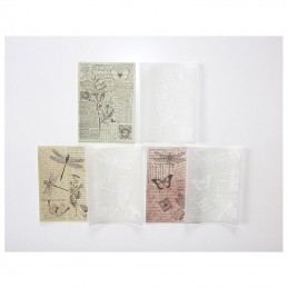 ASSORTIMENT PAPIERS FRAGMENTS NATURE 10 CM x 14 CM