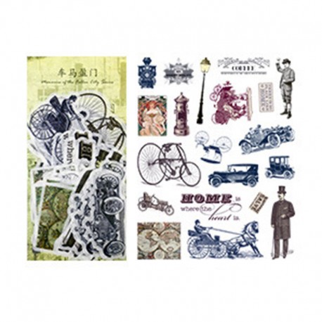 STICKERS AUTOCOLLANTS MEMORIES OF FALLEN CITIES 60 PIECES