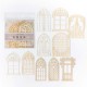 FENETRES DENTELLE EN PAPIER 10 PIECES