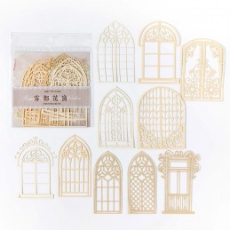 FENETRES DENTELLE EN PAPIER 10 PIECES